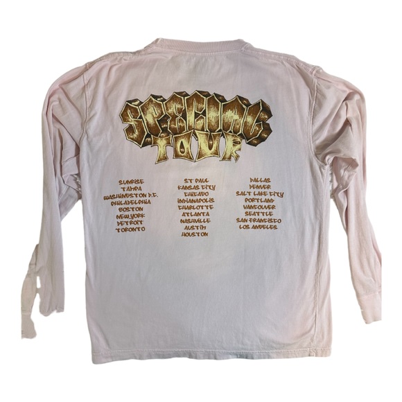 Lizzo Exclusive 2022 Special Tour Merch Pink Long Sleeve Unisex 🍑Tee Size Large - Picture 9 of 9